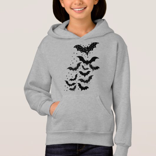 Vliegende Halloween Galaxy Vleermuizen en Sterren (Voorkant)