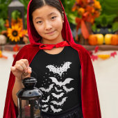 Vliegende Halloween Galaxy Witte vleermuizen en st T-shirt