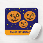 Vliegende Halloween pompoenen Muismat (Met muis)