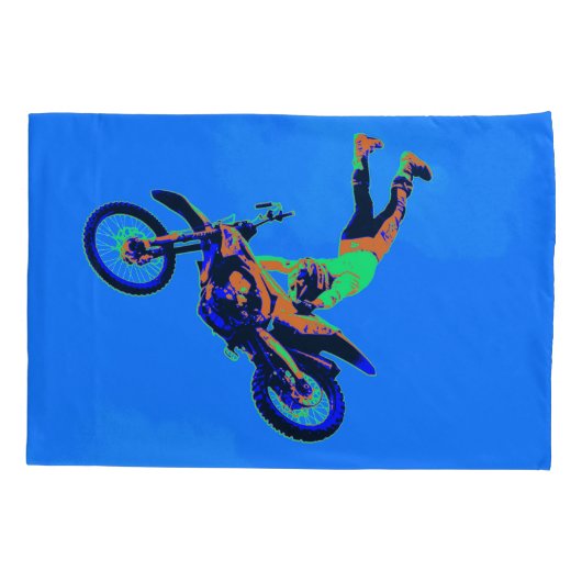 Vliegende Handstand - Freestyle Motorcross Stunt Kussensloop (Achterkant)