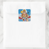 Vliegende Hanuman Sticker (Tas)