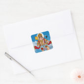 Vliegende Hanuman Sticker (Envelop)