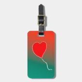 Vliegende hart bagagelabel (Voorkant verticaal)