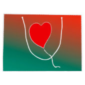 Vliegende hart groot cadeauzakje (Achterkant)