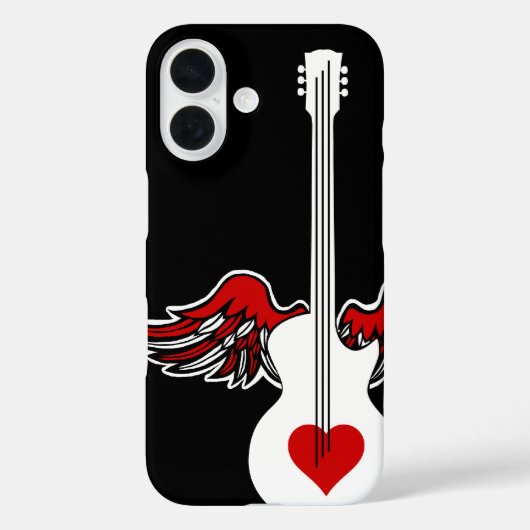 Vliegende Hart Guitar Case-Mate iPhone Hoesje (Achterkant)
