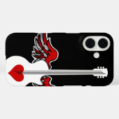 Vliegende Hart Guitar Case-Mate iPhone Hoesje (Achterkant (horizontaal))