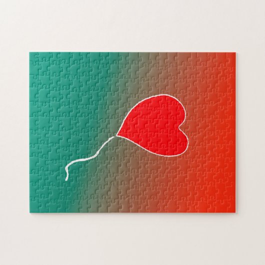 Vliegende hart legpuzzel (Horizontaal)