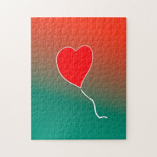 Vliegende hart legpuzzel (Verticaal)