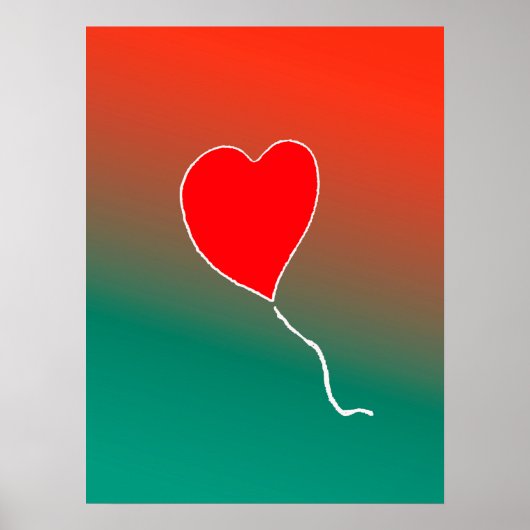 Vliegende hart poster (Voorkant)