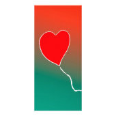 Vliegende hart reclamekaart (Voorkant)