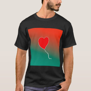 Vliegende hart t-shirt