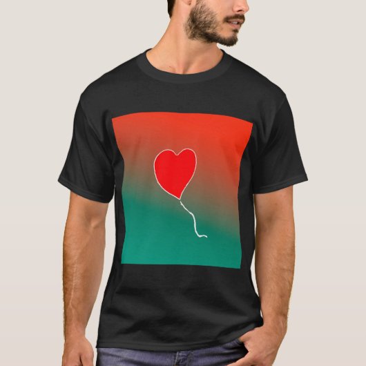 Vliegende hart t-shirt (Voorkant)