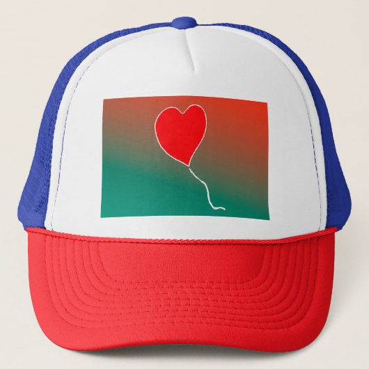 Vliegende hart trucker pet (Voorkant)