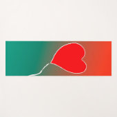 Vliegende hart yogamat (Voorkant (horizontaal))