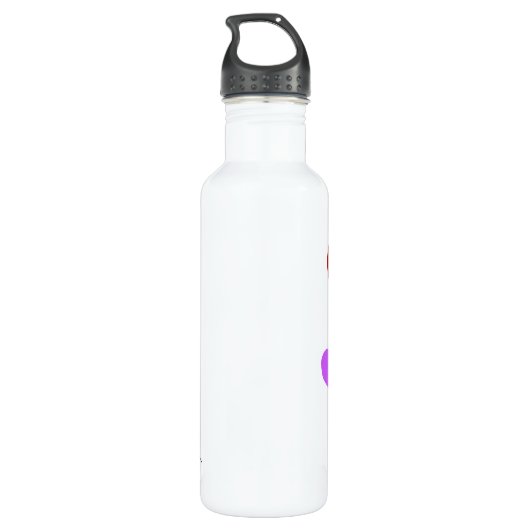 Vliegende hartballonnen waterfles  (Achterkant)