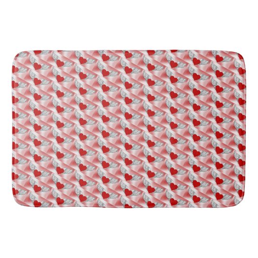 Vliegende harten gescheiden badmat (Voorkant)
