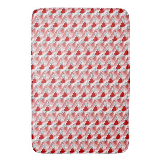 Vliegende harten gescheiden badmat (Voorkant Verticaal)