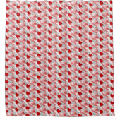 Vliegende harten gescheiden douchegordijn (Voorkant)