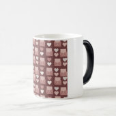 Vliegende harten, liefdesenveloppen en mobiele tel magische mok (Voorkant rechts)