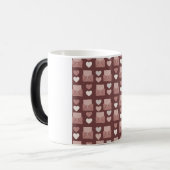 Vliegende harten, liefdesenveloppen en mobiele tel magische mok (Voorkant links)