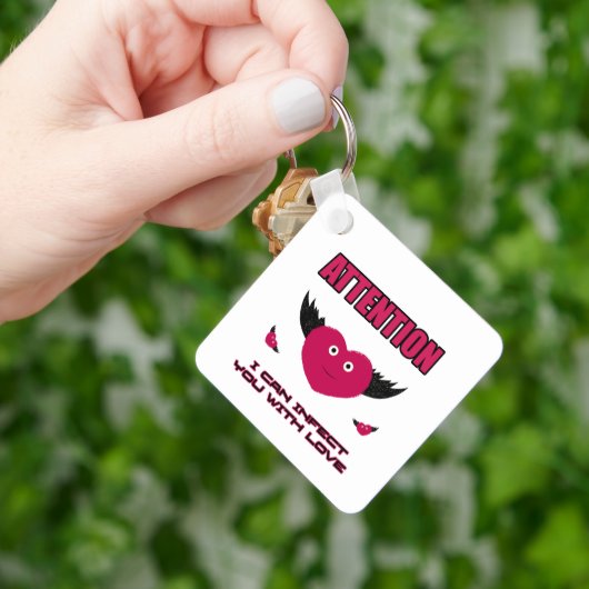 Vliegende harten sleutelhanger (Hand)