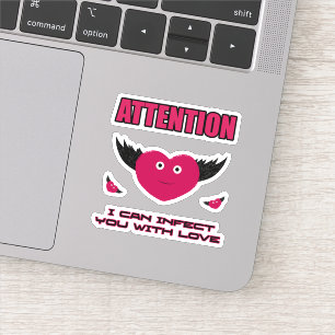 Vliegende harten sticker