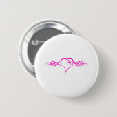 Vliegende hartslag ronde button 5,7 cm (Voorkant /achterkant)