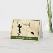 Vliegende hartslag Vrouw Vrouw Kerst Kaart (Voorkant)