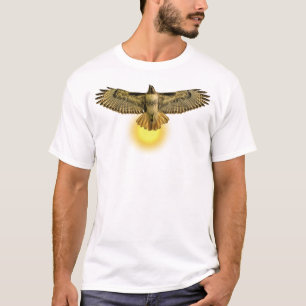 Vliegende havik in de zon t-shirt