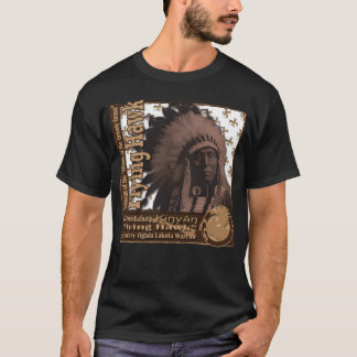 Vliegende Havik Legendarische Oglala Lakota Krijge T-shirt