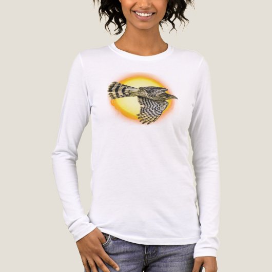 Vliegende Havik Vuur Tri-Blend Shirt (Voorkant volledig)