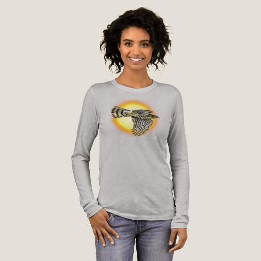 Vliegende Havik Vuur Tri-Blend Shirt (Voorkant)