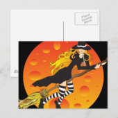 Vliegende heks_2 briefkaart (Voorkant / Achterkant)