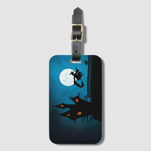 vliegende heks bagagelabel (Voorkant (verticaal))