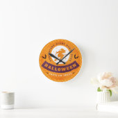 Vliegende heks erg eng Halloween Ronde Klok (Huis)