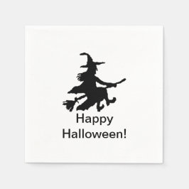 Vliegende Heks - Gelukkig Halloween - Servet