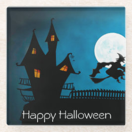 vliegende heks glazen onderzetter