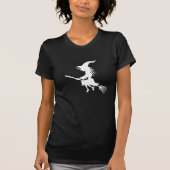 Vliegende heks Halloween T-shirt (Voorkant)