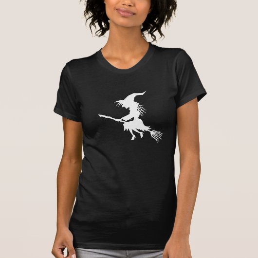 Vliegende heks Halloween T-shirt (Voorkant)