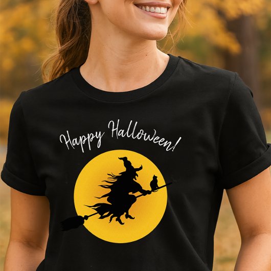 Vliegende heks Halloween T-Shirt