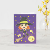 Vliegende Heks Kaart (Gele Bloem)