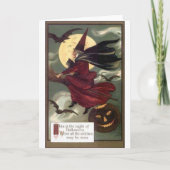 vliegende heks kaart (Voorkant)