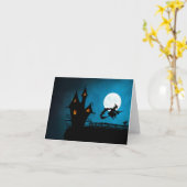 vliegende heks kaart (Gele Bloem)