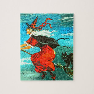 vliegende heks legpuzzel