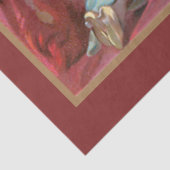  vliegende heks met volle maan en schoolmeisjes tissuepapier (Detail)