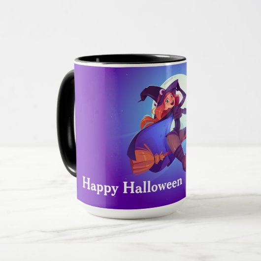 vliegende heks mok (Voorkant links)