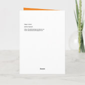 Vliegende heks op bezem kaart (Achterkant)