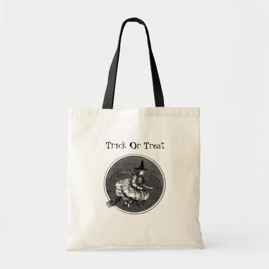  vliegende heks op Broom Tote Bag (Voorkant)