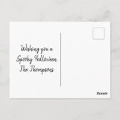 Vliegende heks op de moonlight-kaart briefkaart (Achterkant)