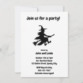 Vliegende heks op Paars Kaart (Achterkant)